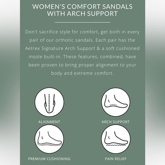 Aetrex Beaded sandals with arch support - Picture 6 of 6